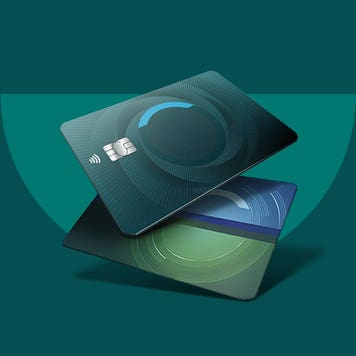 design image of two credit cards
